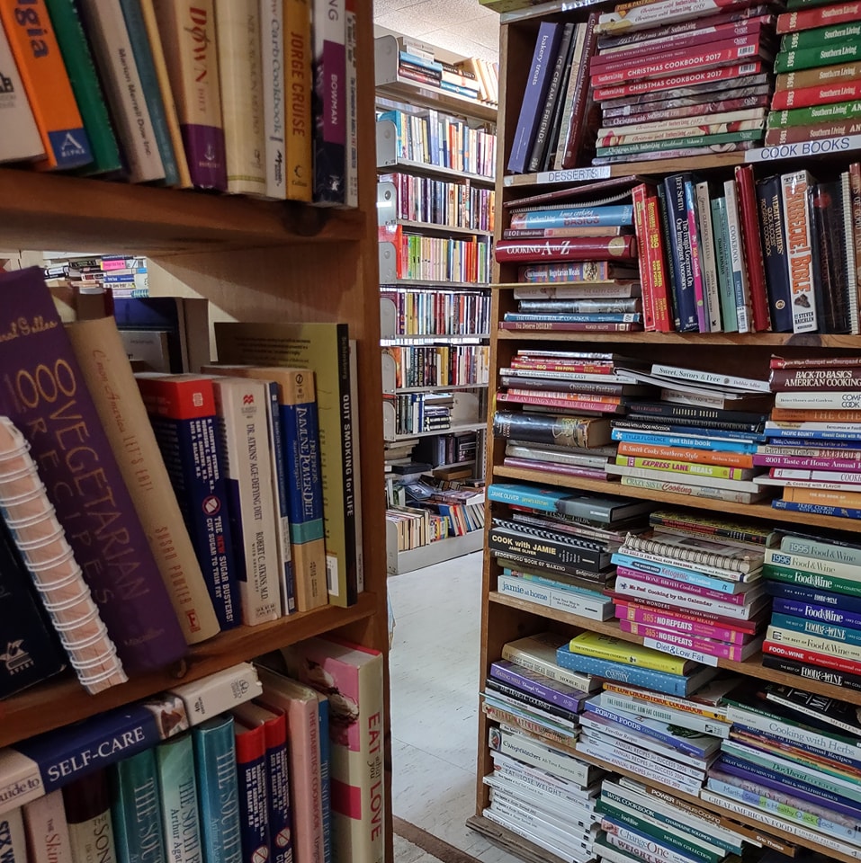 Multiple bookshelves